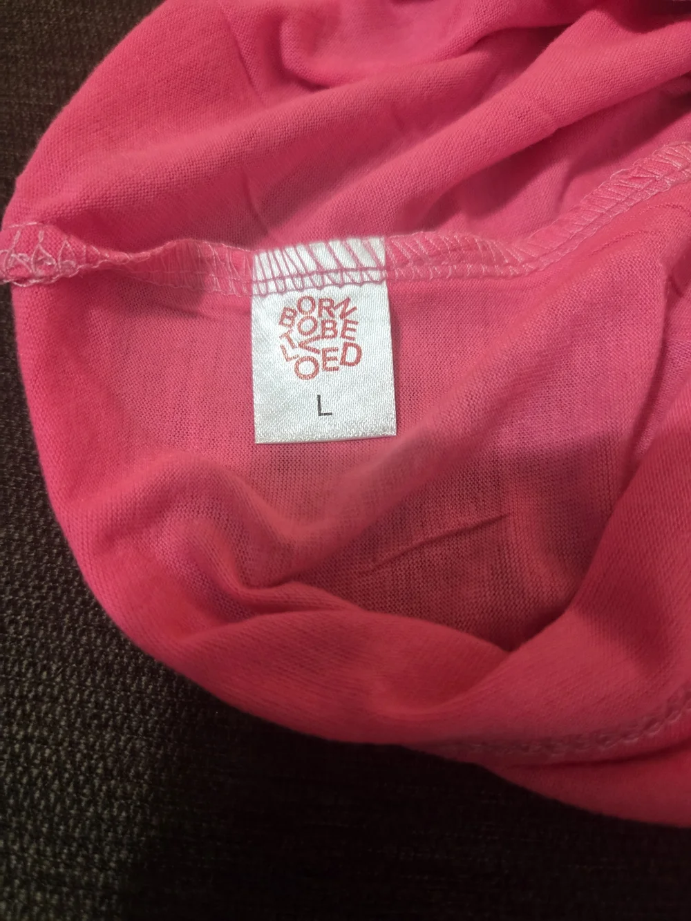 Large lg Pink Dog Shirt Nakey Under This Nwot Rj1